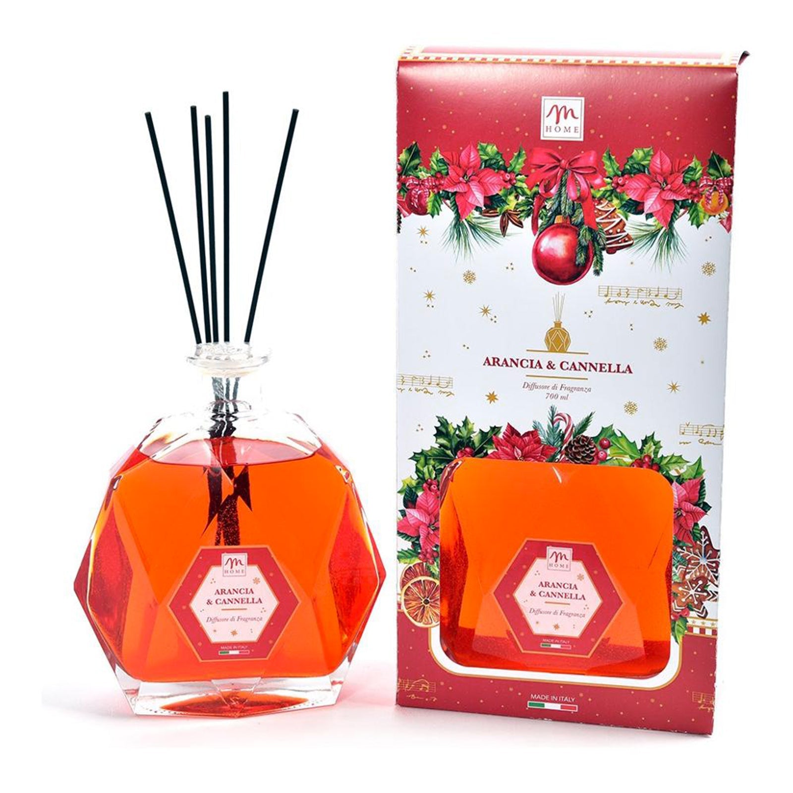 Diffusore di essenza profumatore a sticks con bacchetti profumatore per ambienti da 700 ml