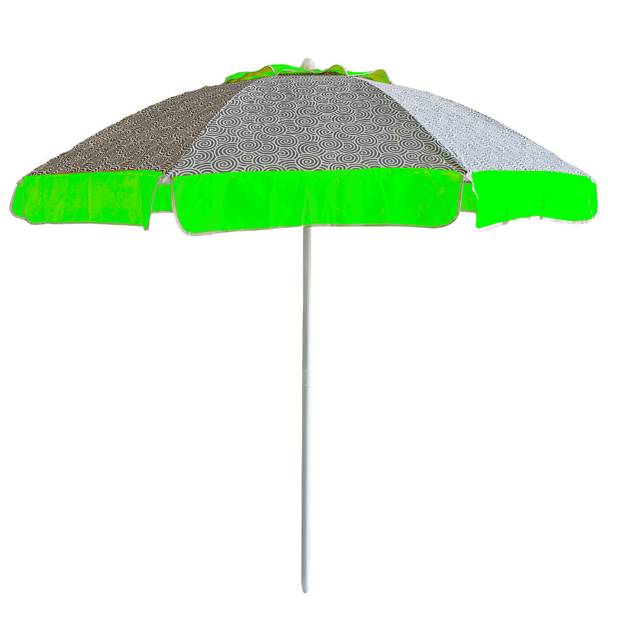 Ombrellone da mare con aste in fibra di vetro palo in alluminio orientabile