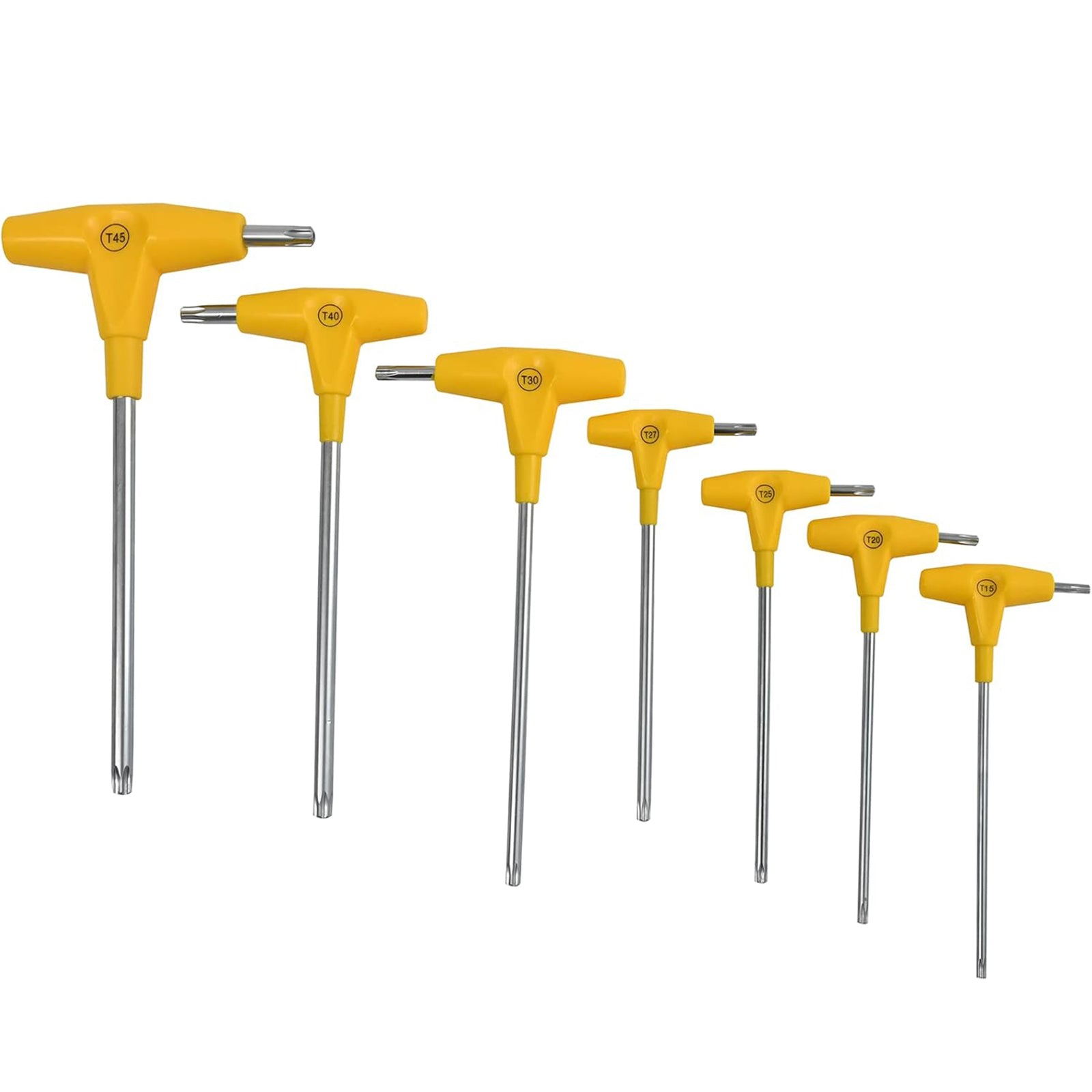 Set di cacciaviti a "T - torx" in cromo vanadio con impugnatura antiscivolo, da 9 pezzi