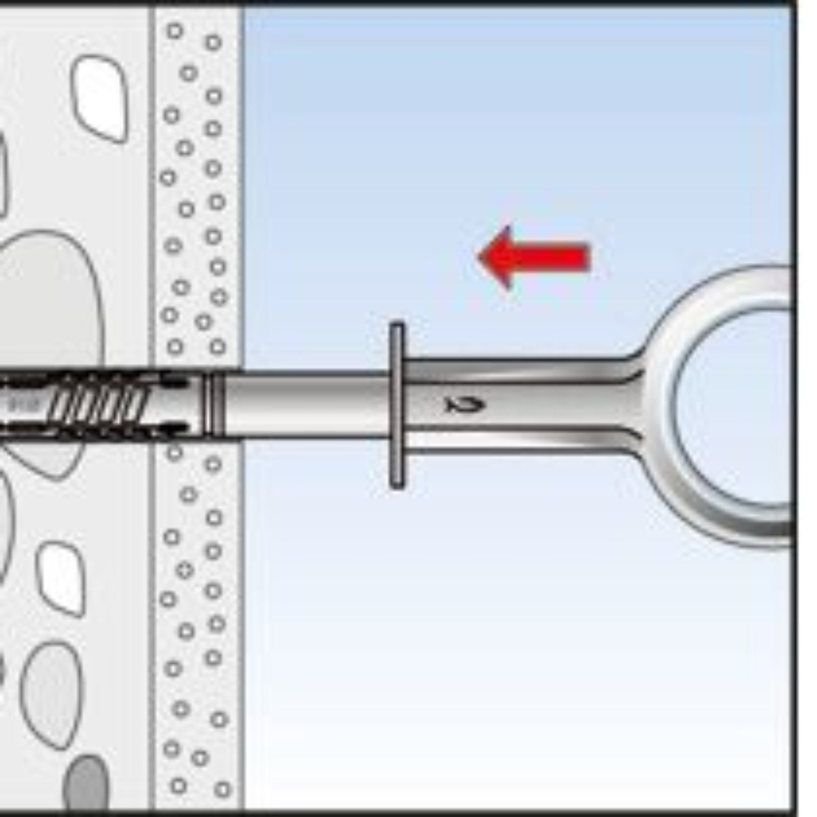 Ancorante per ponteggio "OP" in acciaio zincato 50 x 120 mm