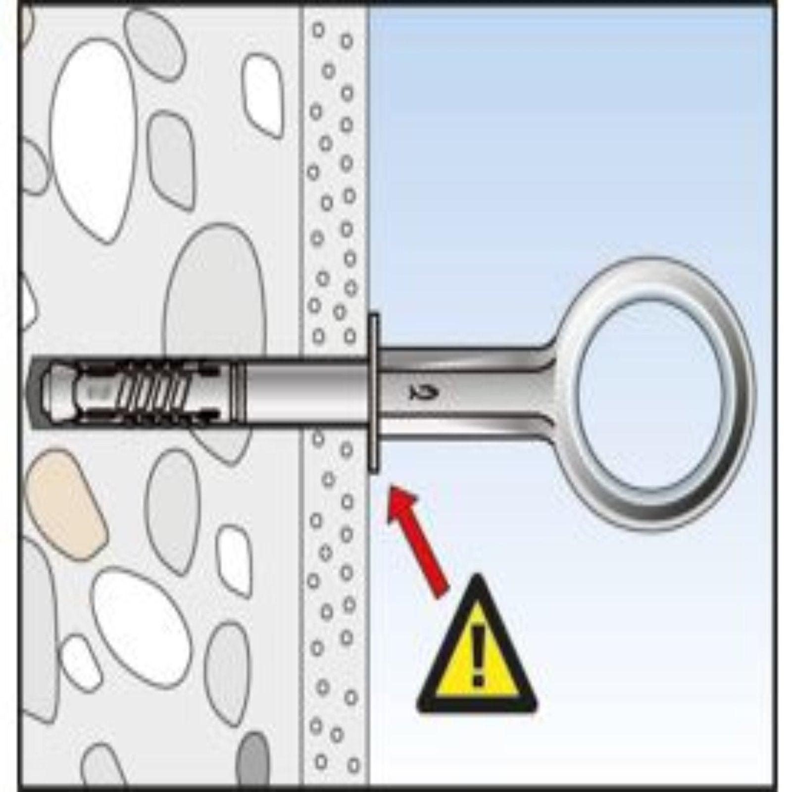 Ancorante per ponteggio "GP-TAM" adatto per calcestruzzo e pietra naturale