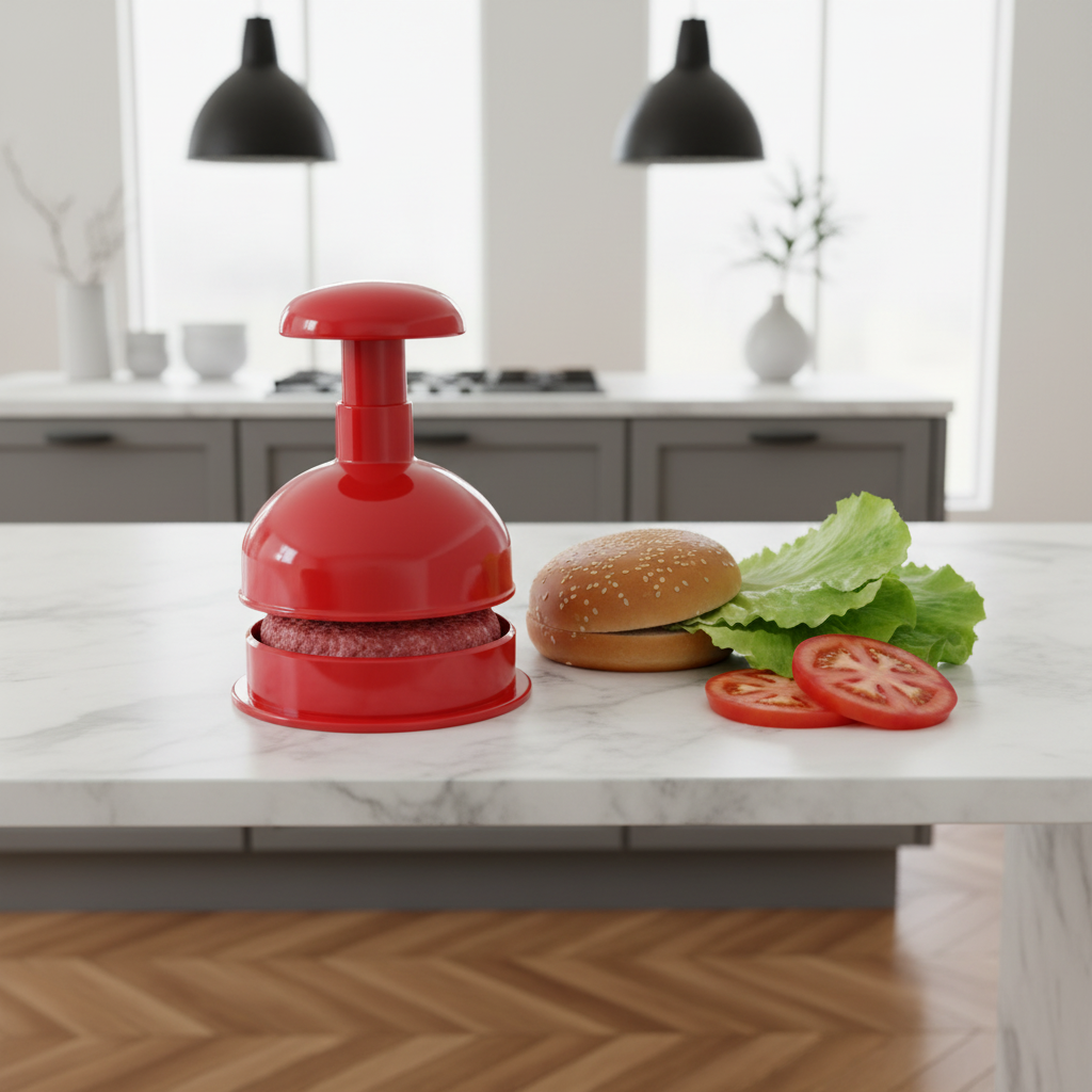 Stampo per Hamburger "Pressella" realizzato in Propilene Atossico per Alimenti