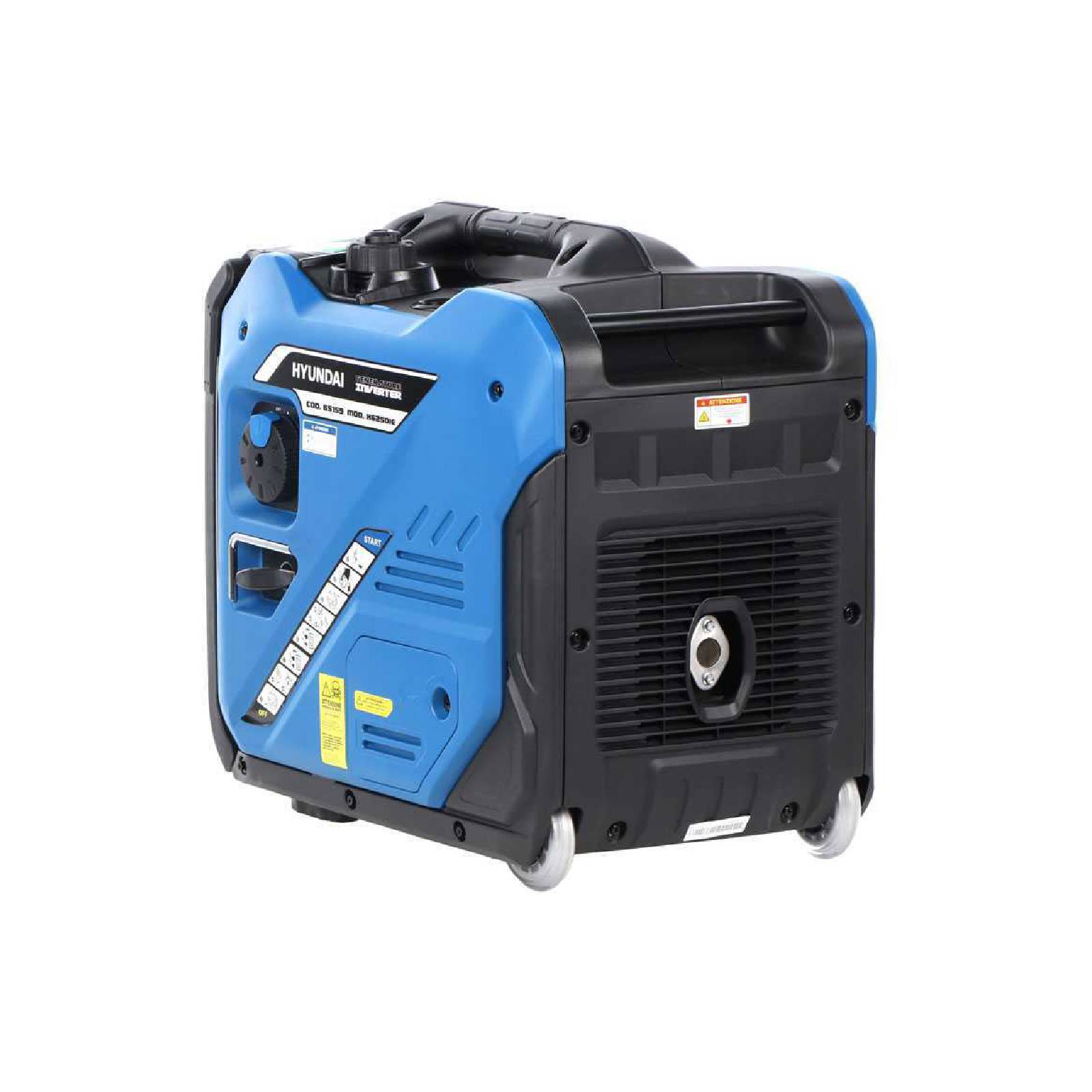 Generatore inverter "65159" di tipo silenziato con funzionamento a benzina e avviamento elettrico 5,0 KW Hp 5,4