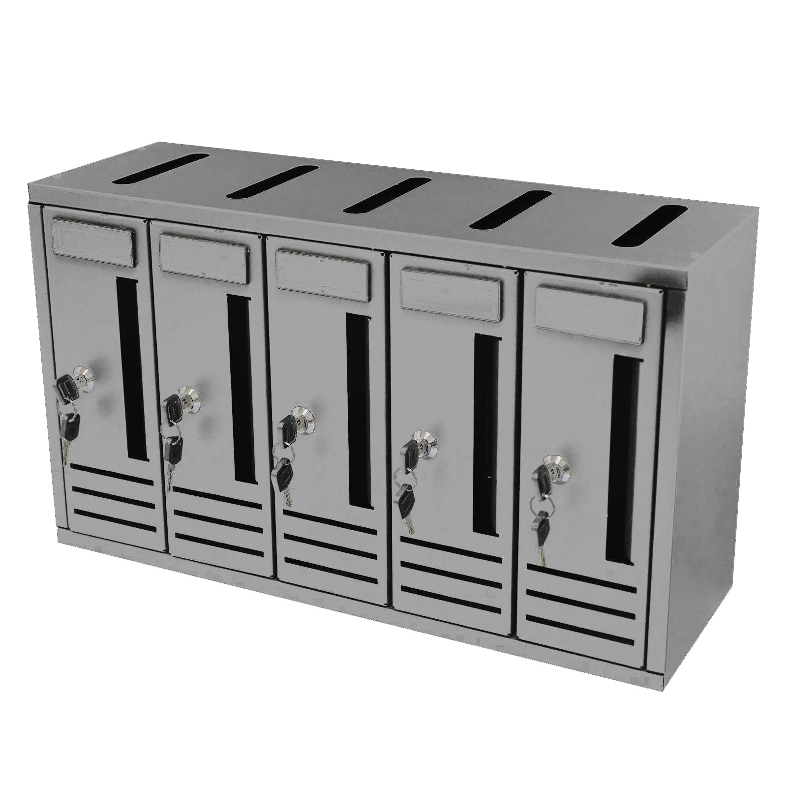 Cassetta postale condominiale componibile da muro buca lettere da esterno in acciaio Made in Italy