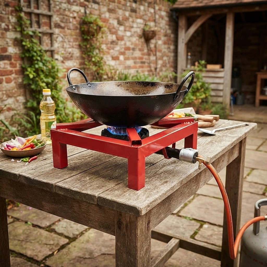 Fornellone a gas "Extra" barbecue con bruciatore in ghisa e telaio in ferro