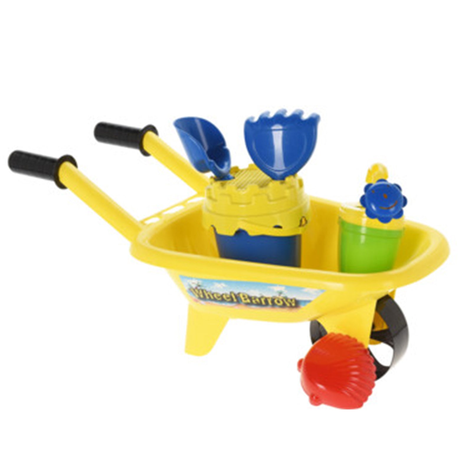 Carriola giocattolo per bambini completa di giochi da spiaggia