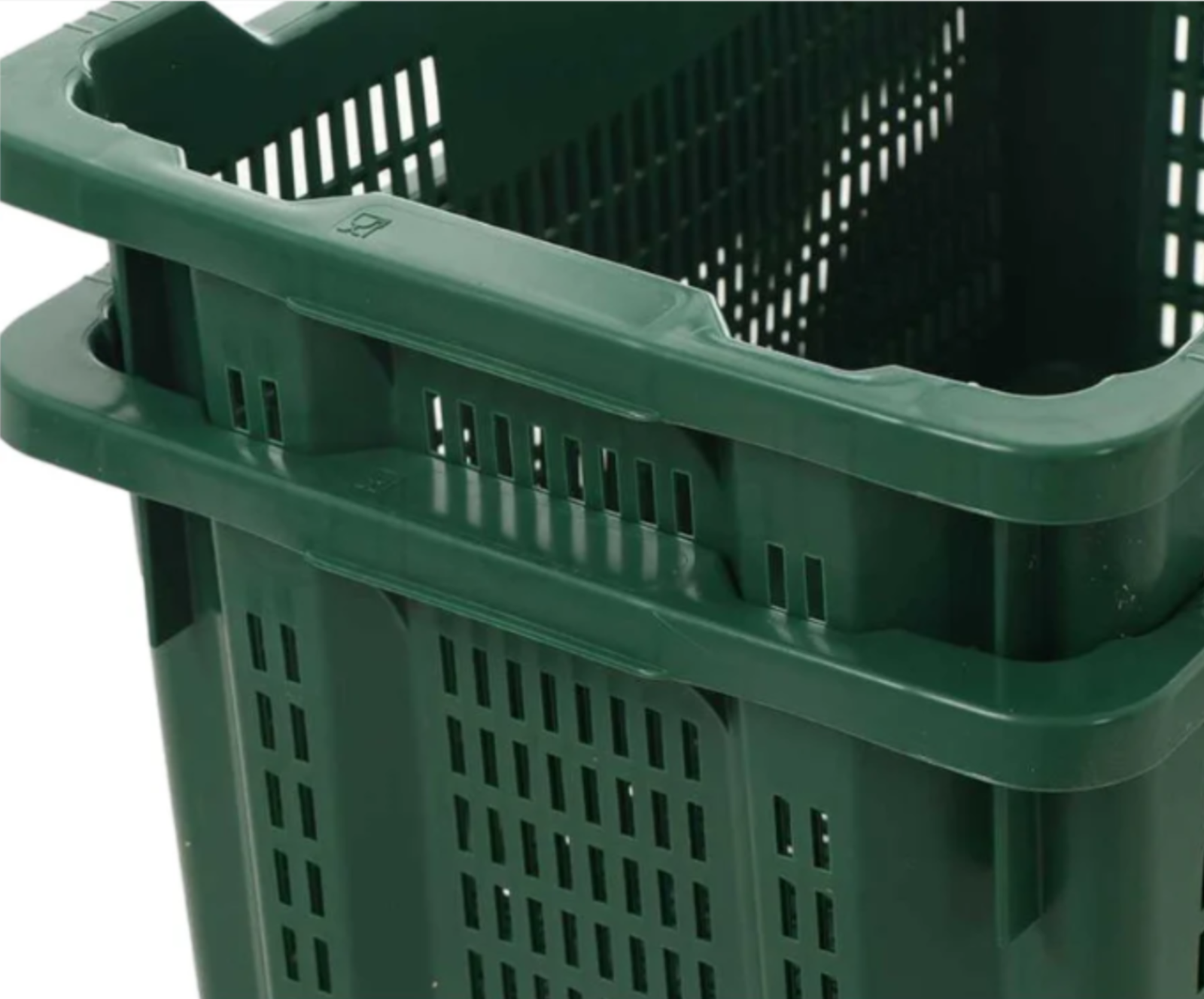 Cassetta in PVC impilabile per raccolta frutti, olive e vendemmia da 40 lt