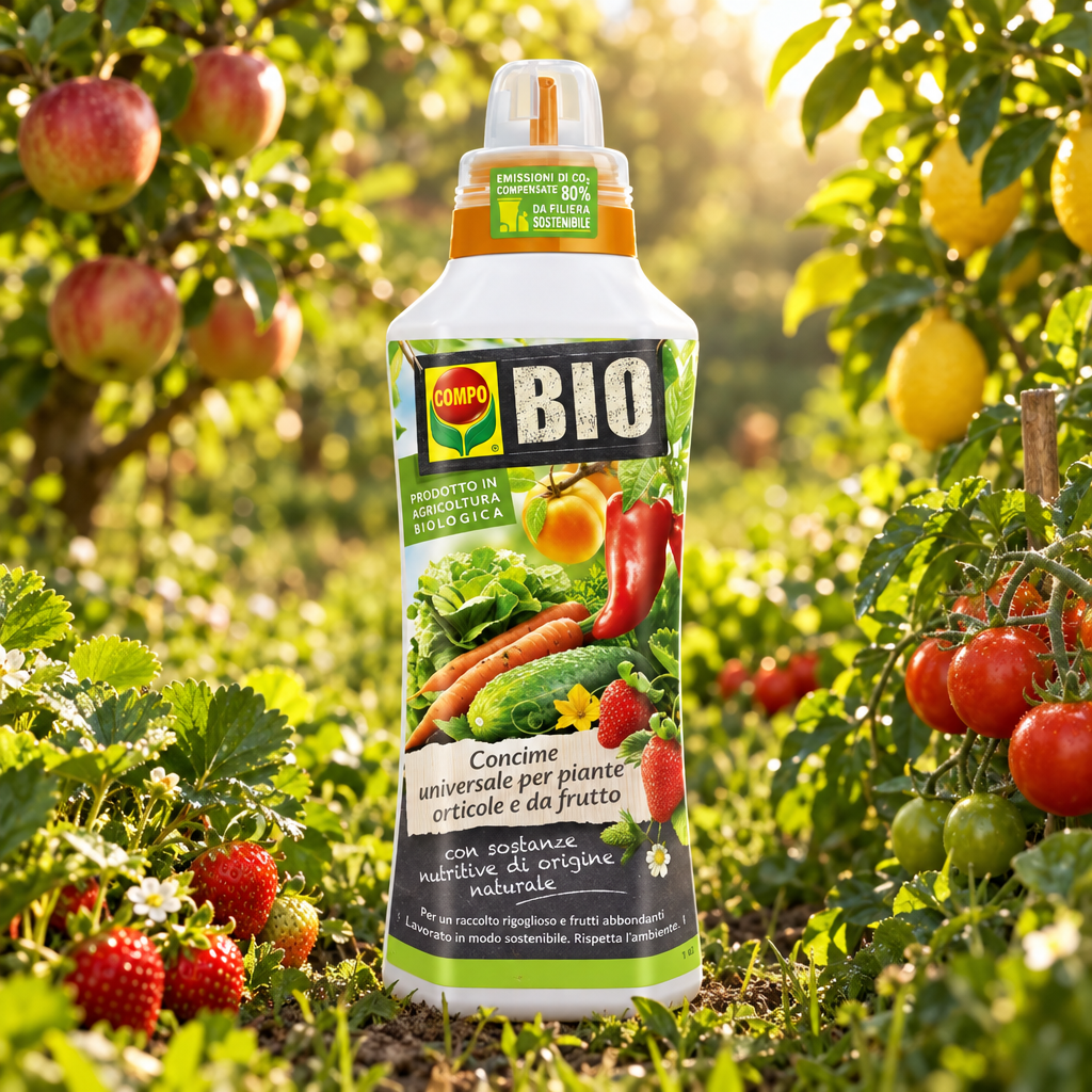 Concime Biologico per Piante Orticole e da frutto fertilizzante universale liquido 1 lt