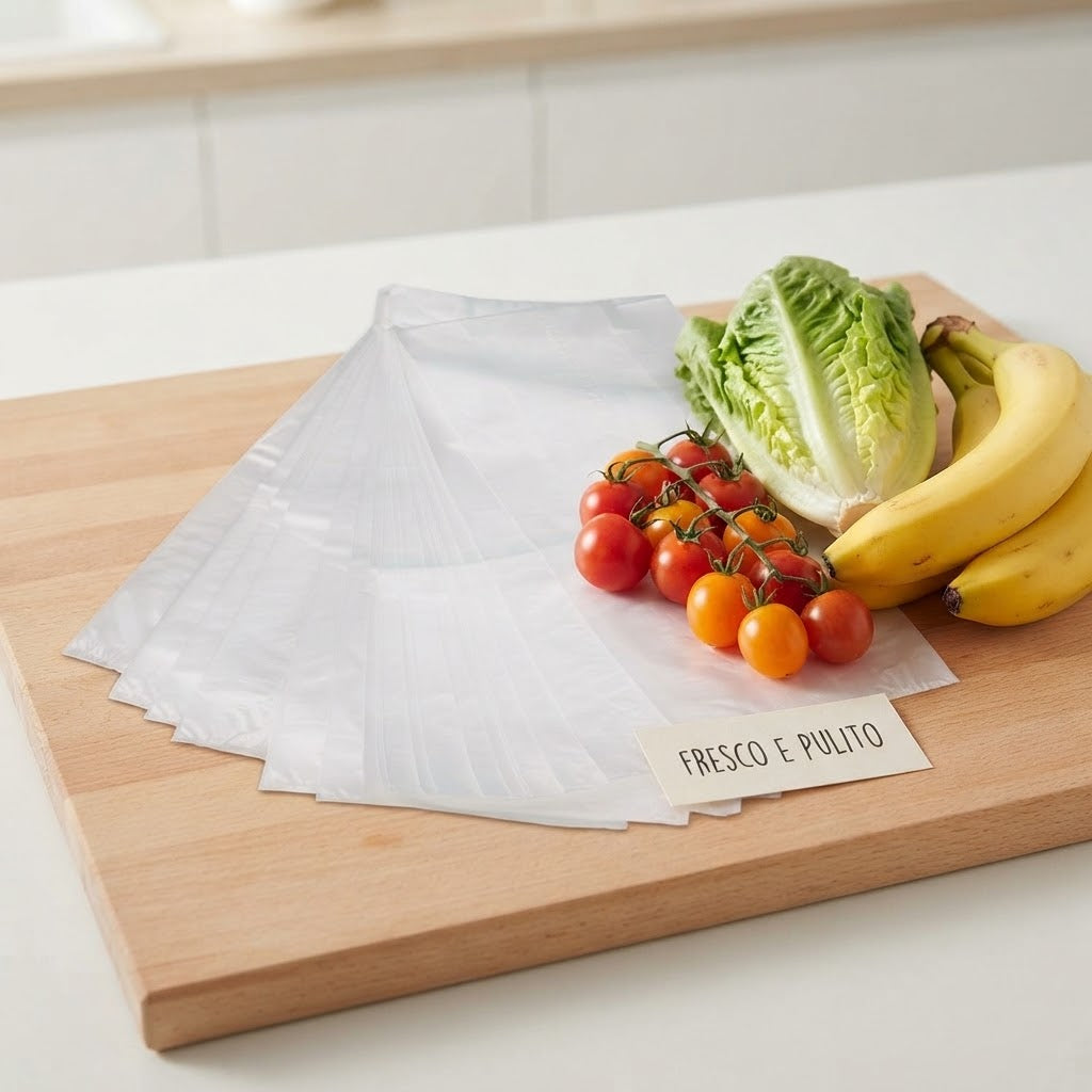 Sacchetti per alimenti a strappo block notes in polietilene atossico