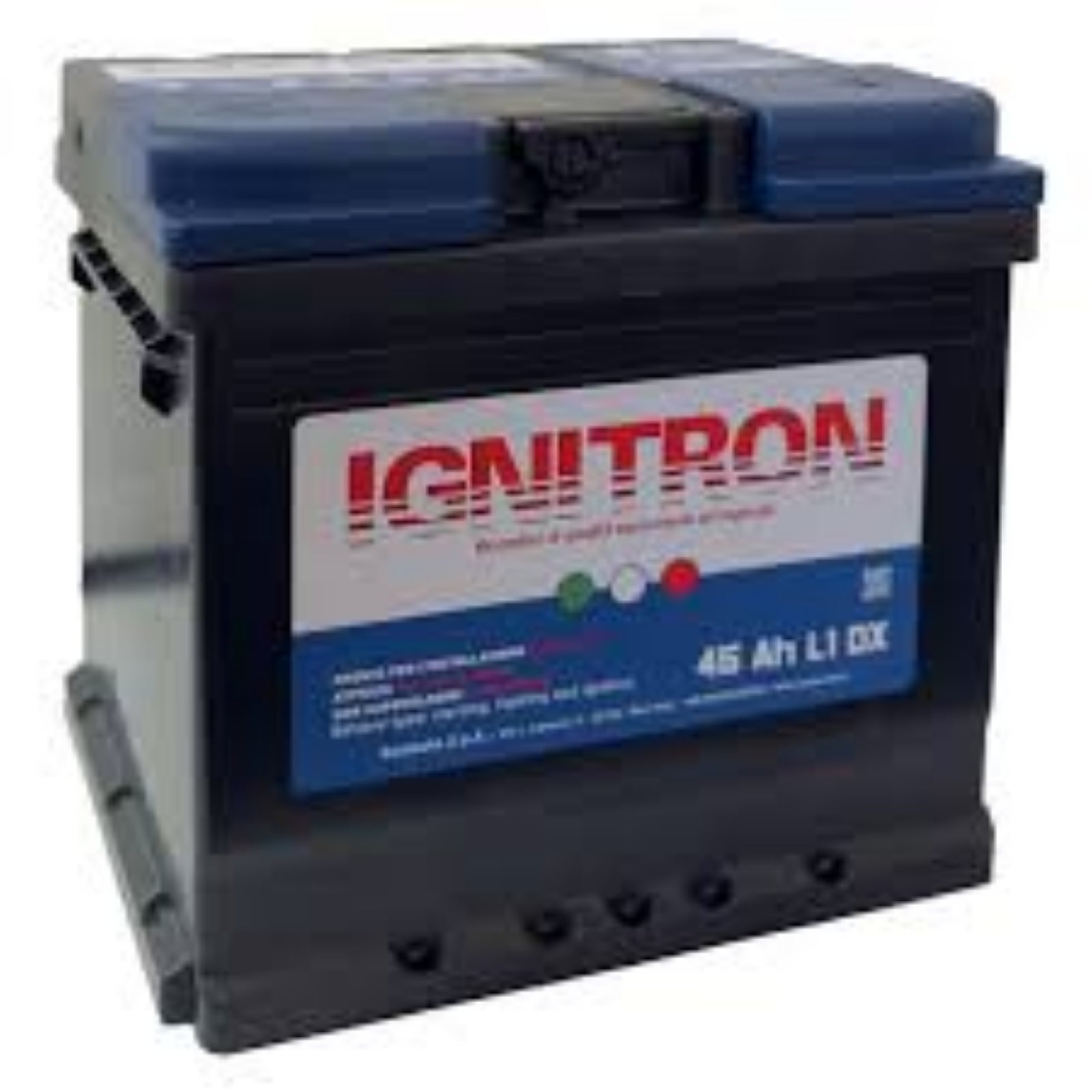 Batteria "Ignitron Traditional" con piastre e griglie in Pb/Ca per auto