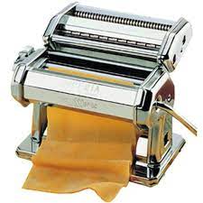Macchina manuale per pasta "Imperia" in acciaio cromato. Sfoglia fino a 150mm. 6 spessori.