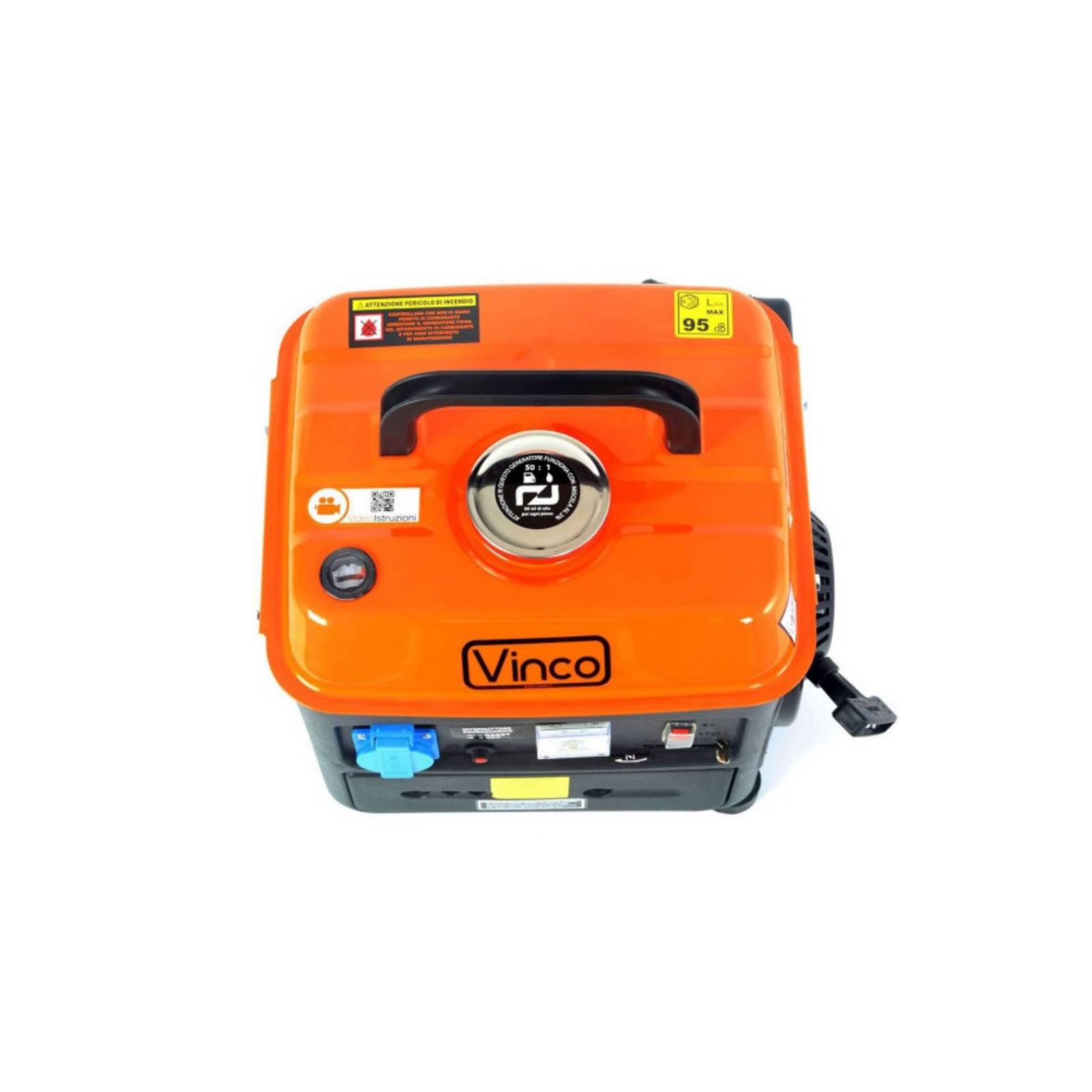 Generatore "BLD1200" motore monofase a 2 tempi con funzionamento con miscela 2% ed avviamento a strappo 0,80 KW Hp 2