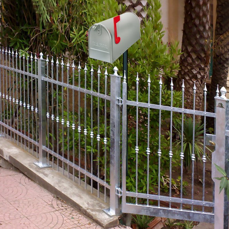 Palo sostegno per cassetta postale "Topolino" in lamiera zincata verniciata, da 145 cm