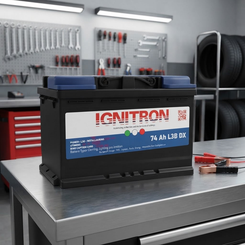 Batteria "Ignitron Traditional" con piastre e griglie in Pb/Ca per auto
