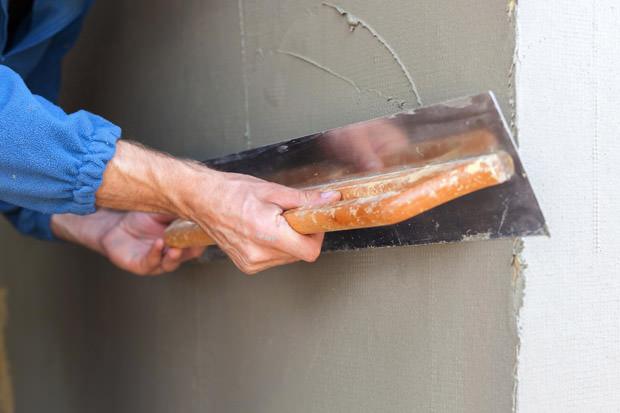 Frattone liscio "Tedesco" in acciaio con manico in legno a due mani