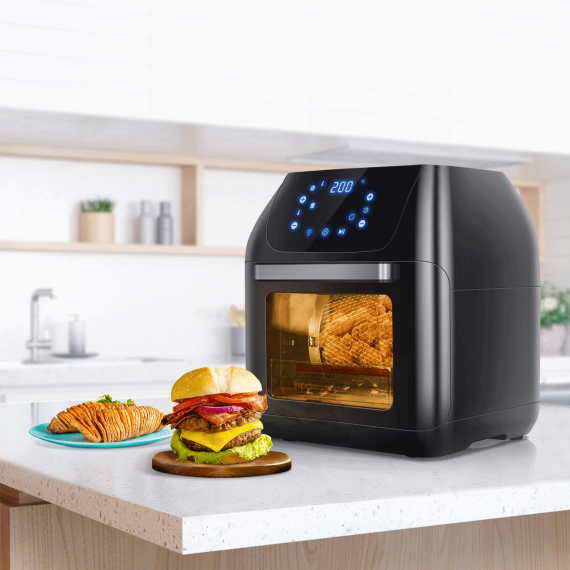 Friggitrice ad aria elettrica ideale per tutti i tipi di frittura, capacità 12 litri