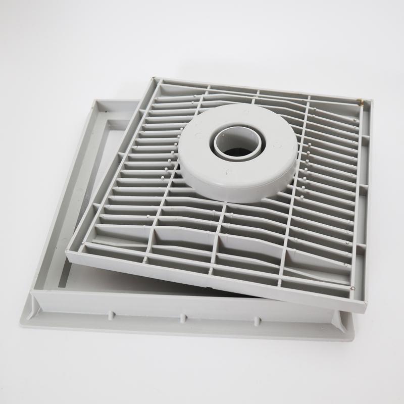 Chiusino in polipropilene con sifone centrale completo di telaio