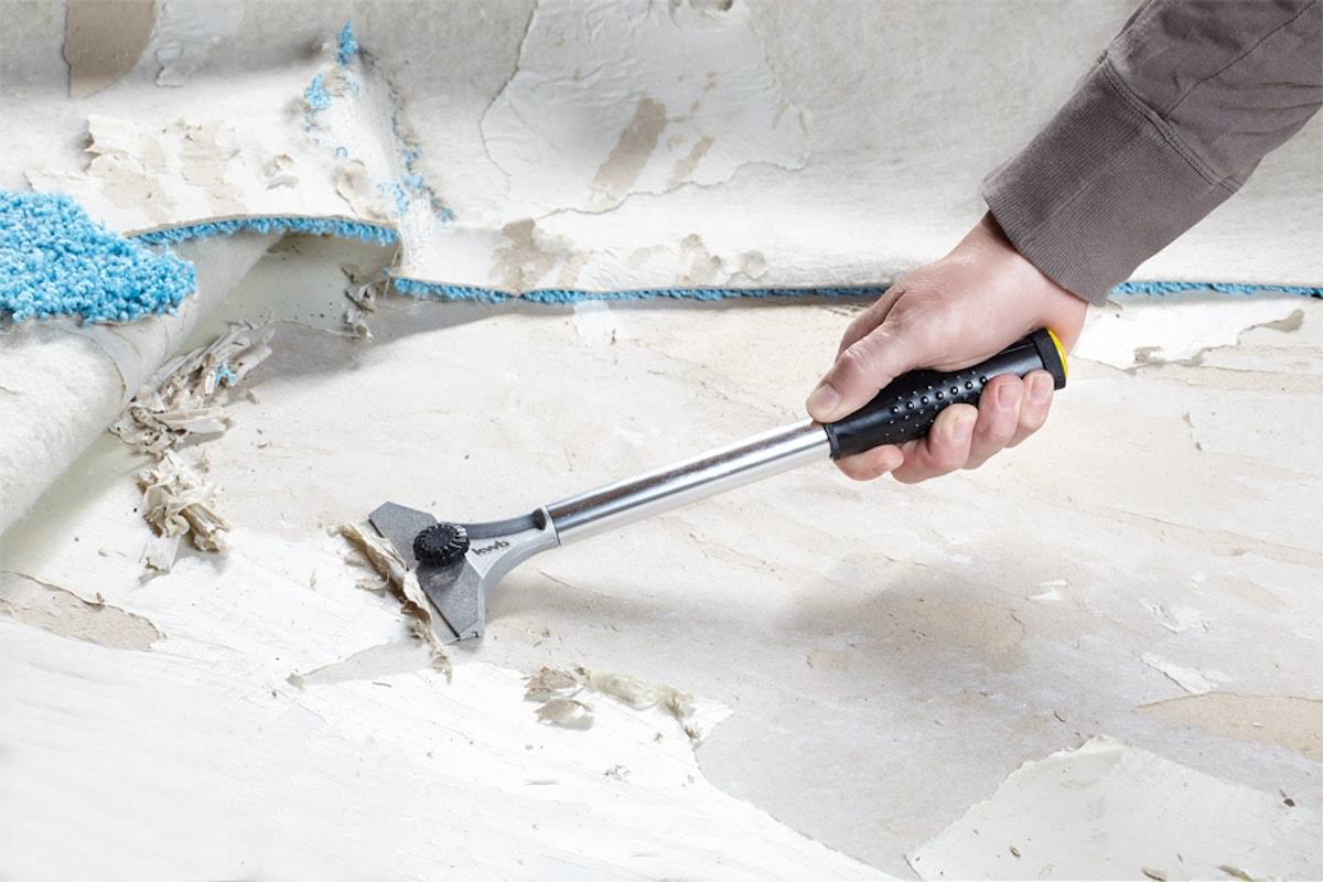 Raschietto in metallo con impugnatura in gomma e lama singola intercambiabile da 10 cm