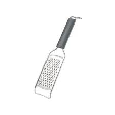 Grattugia piatta "Presto" In acciaio inox di prima qualità e plastica resistente. Con lunghezza lama di 10 cm.