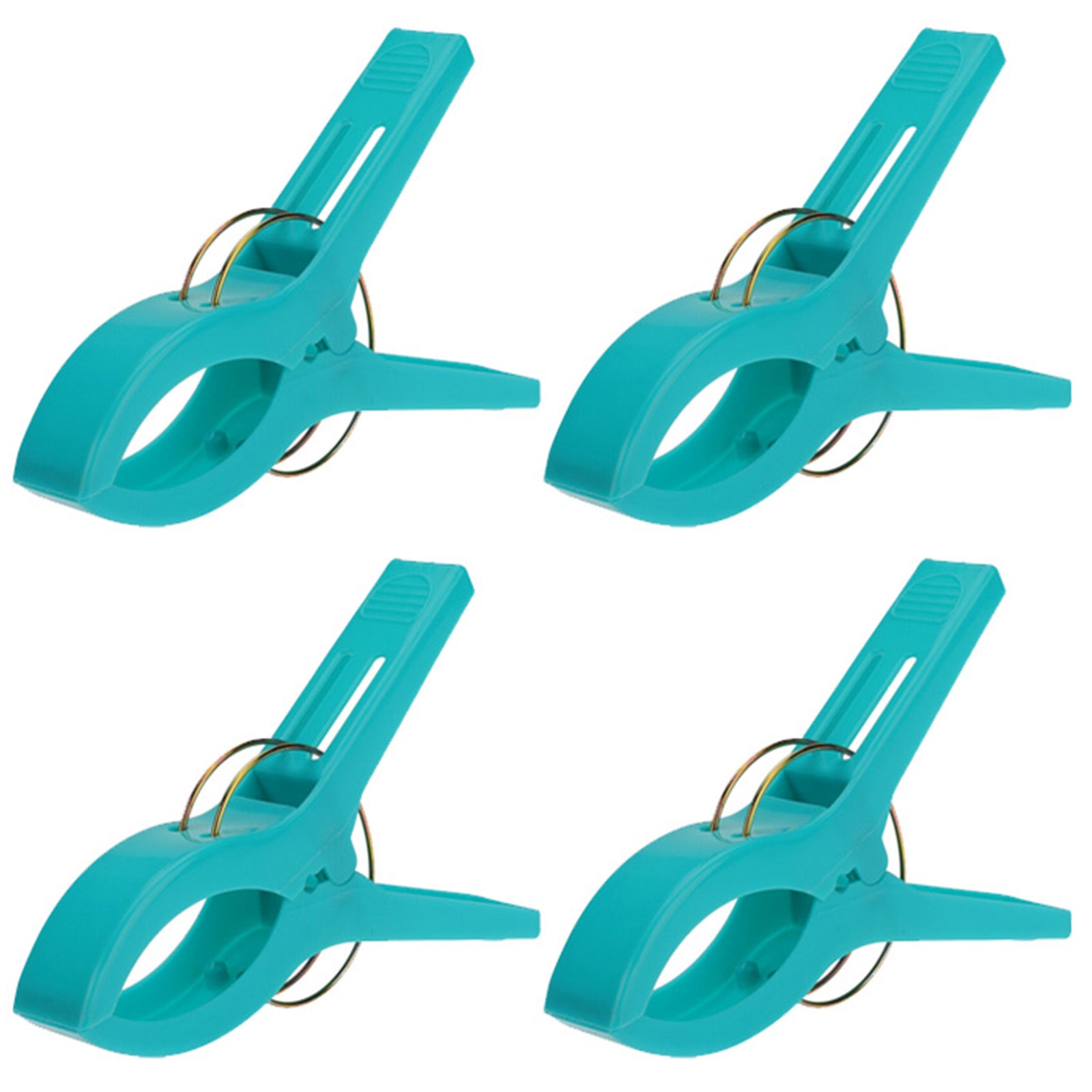 Set 4 mollette antivento in plastica per fissaggio telo mare