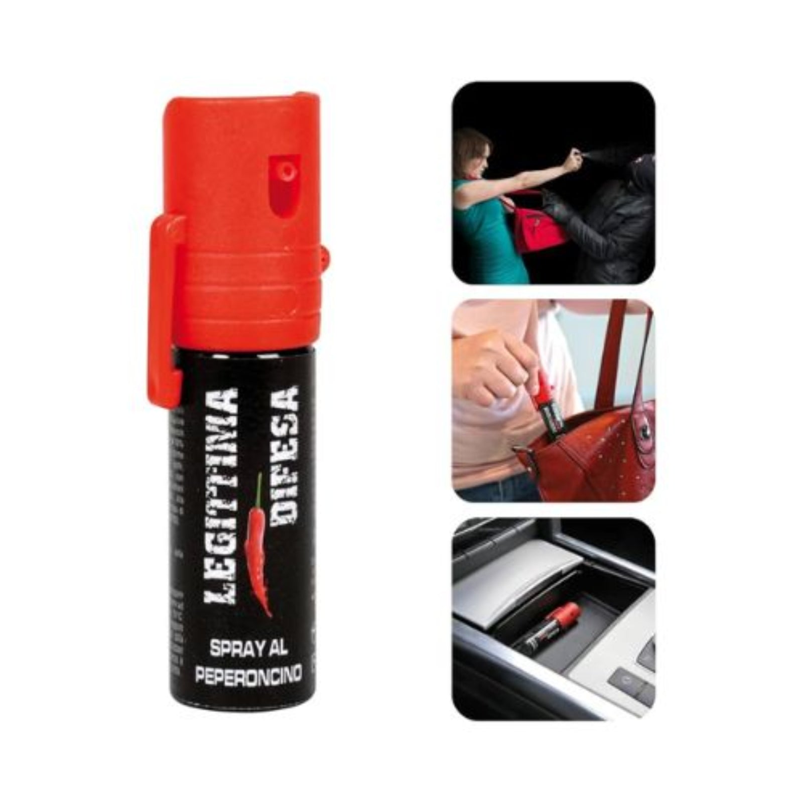 Spray Antiaggressione Peperoncino "Legittima Difesa" da 15ml