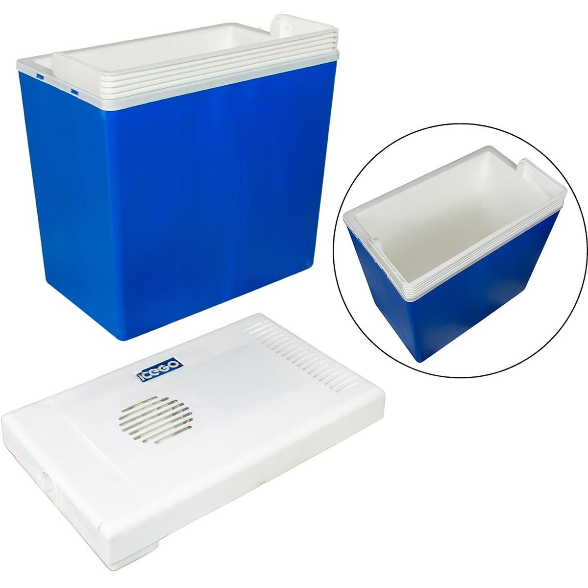 Frigo portatile da mare, con presa da 12V/230V, 24 litri