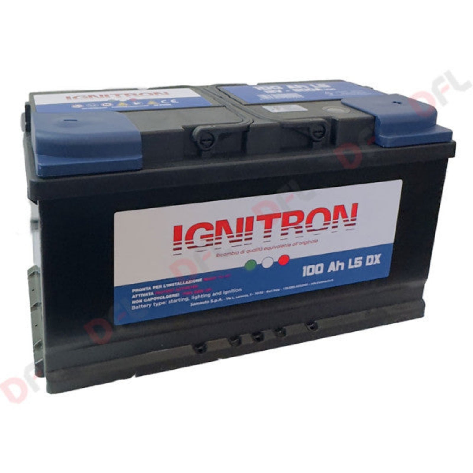 Batteria "Ignitron Traditional" con piastre e griglie in Pb/Ca per auto