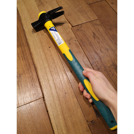 Martello per carpentiere con testa in acciaio e manico in fibra di vetro