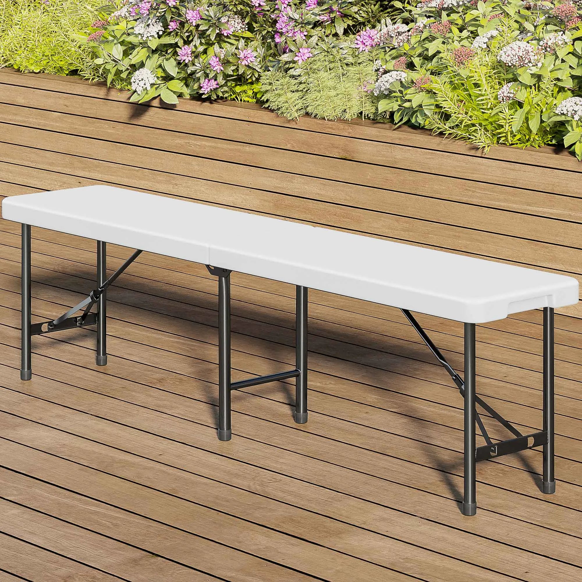 Panca pieghevole da catering e campeggio a valigetta con maniglia