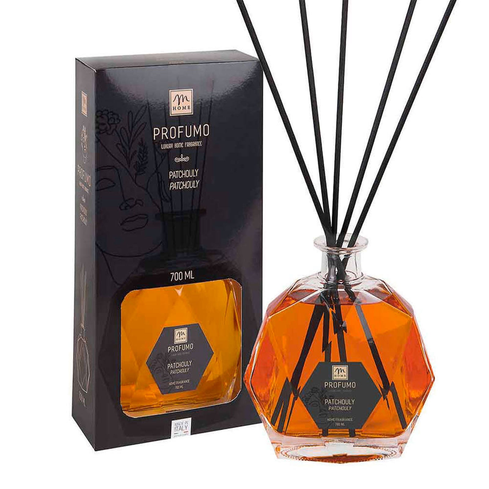 Diffusore di fragranza profumatore per ambiente con bottiglia esagonale da 700 mL