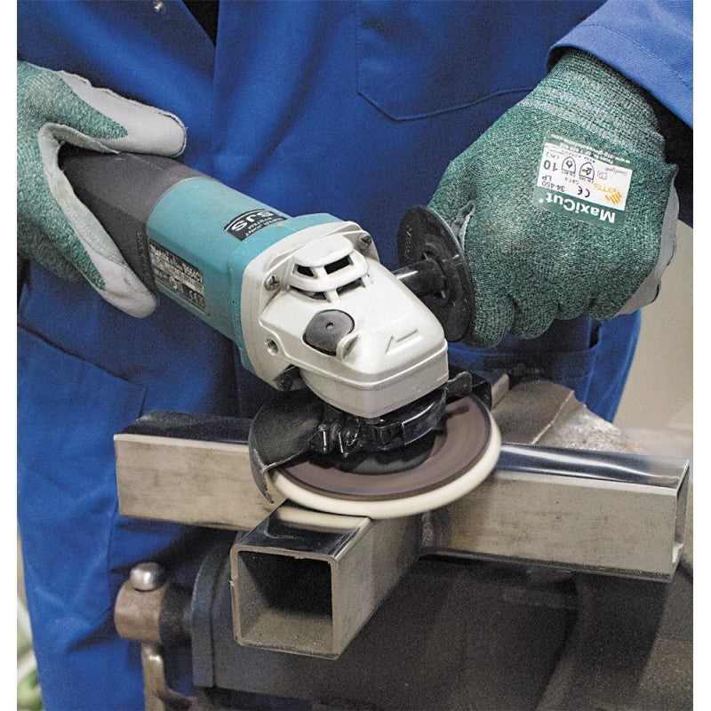 Disco lamellare "Platinum Polish" abrasivo per ferro e acciaio inox con supporto in feltro