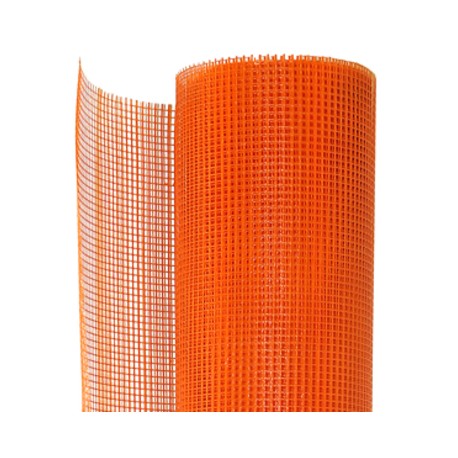 Rete portaintonaco in fibra di vetro 1 x 50 mt utilizzata per il rinforzo di intonaci