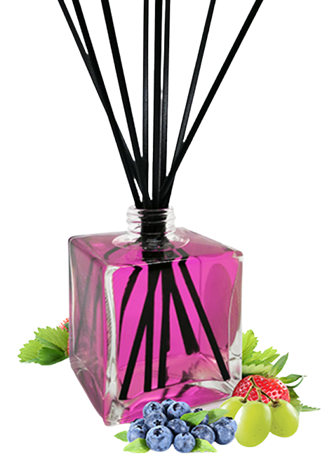 Bastoncini in fibra per profumatori ambientali, color nero, in sacchetto da 6 pezzi