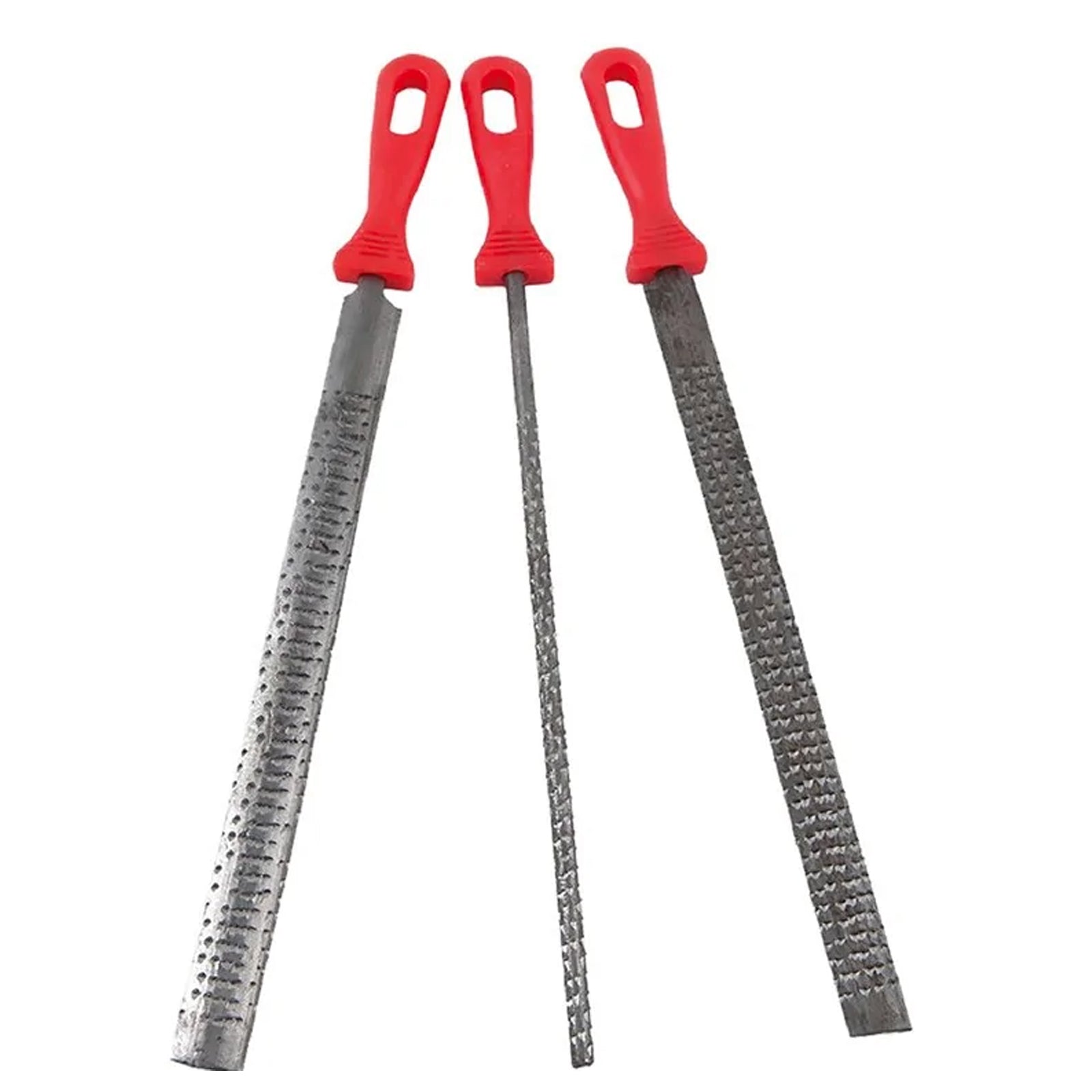 Raspe con impugnatura in plastica per metallo set da 3