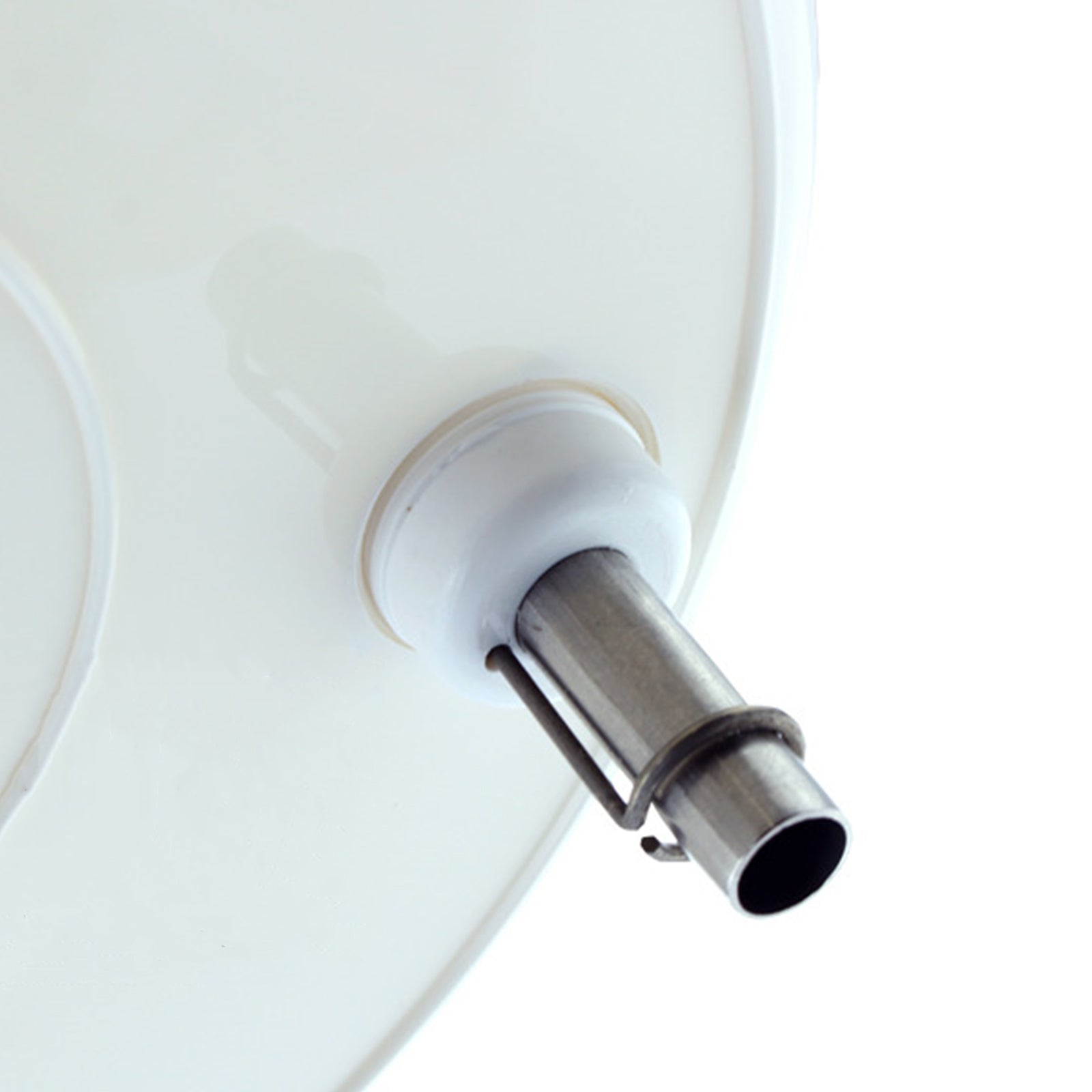 Bacinella con beccuccio riempibottiglie a valvola per passata di pomodoro in pvc alimentare