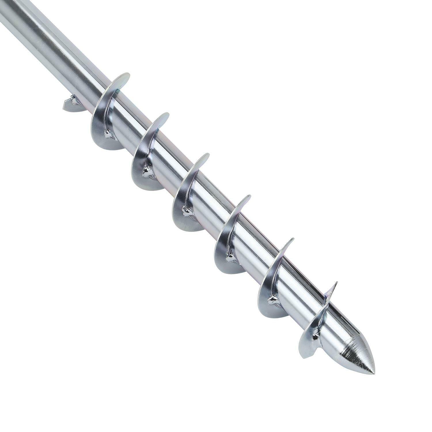 Picchetto in metallo porta ombrellone trivella per sabbia e sassi h 56 cm