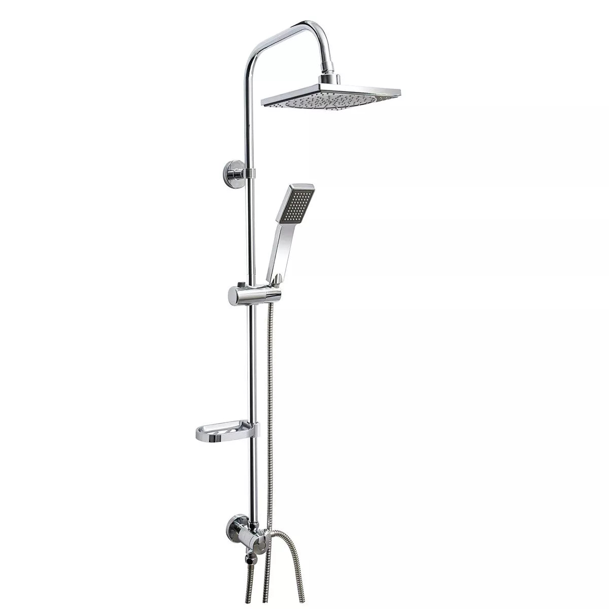 Saliscendi doccia "savona" con soffione orientabile e doccetta anticalcare