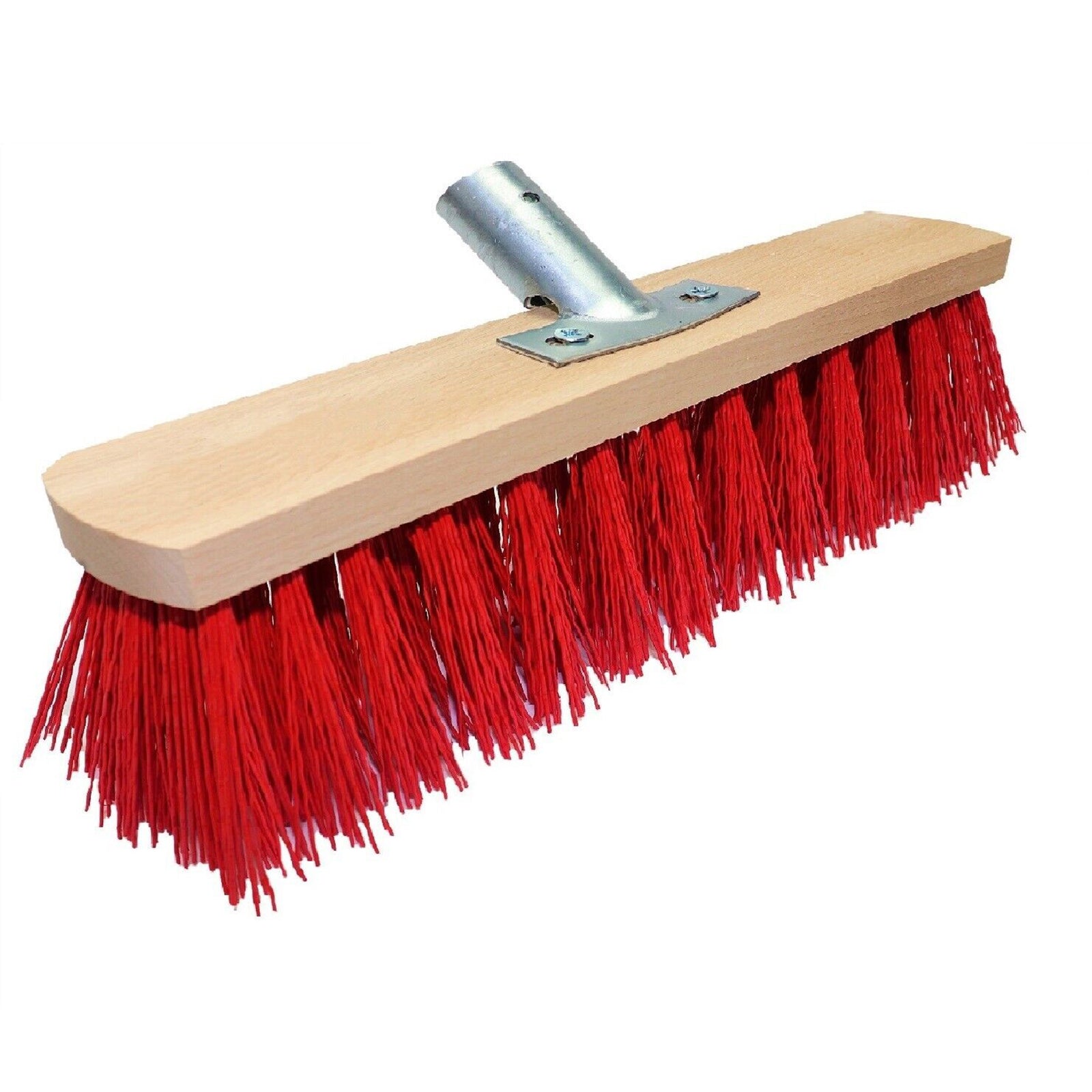 Spazzola per scopa industriale per cantieri con setole rosse