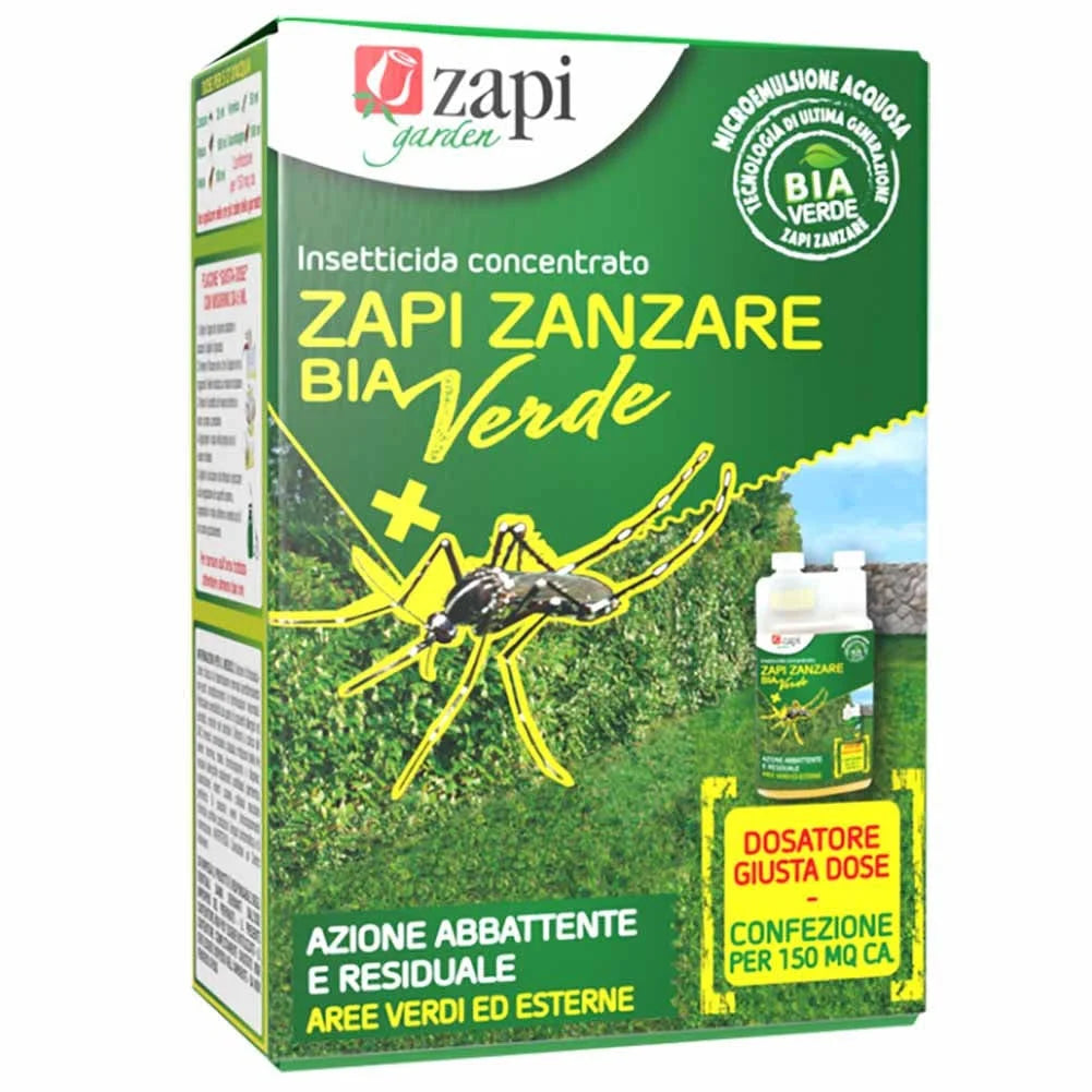 Insetticida biologico concentrato "BIA VERDE" per zanzare tigri, mosche, zanzare e pappataci