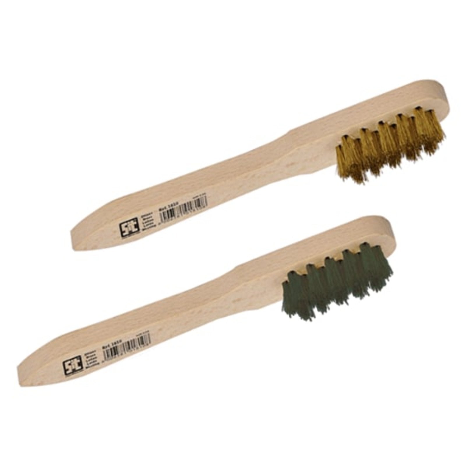 Spazzola a mano per candele con corpo in legno mm 150x35