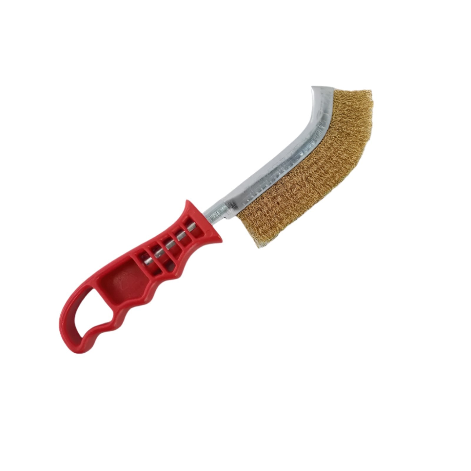 Spazzola a mano curva "Spid" con manico in PVC