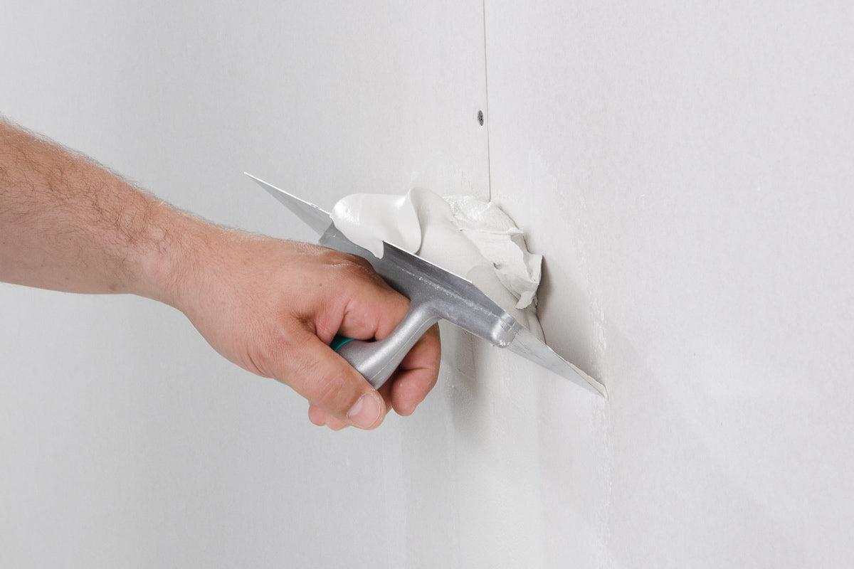 Frattone americano liscio in acciaio con manico saldato in legno 12 x 28 cm