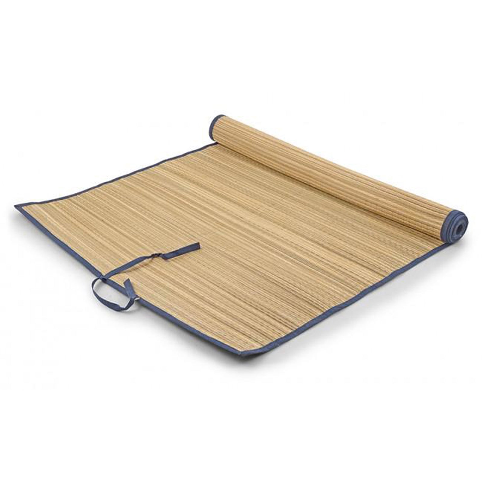 Stuoia da spiaggia e campeggio in paglia richiudibile con laccetto 180 x 70 cm