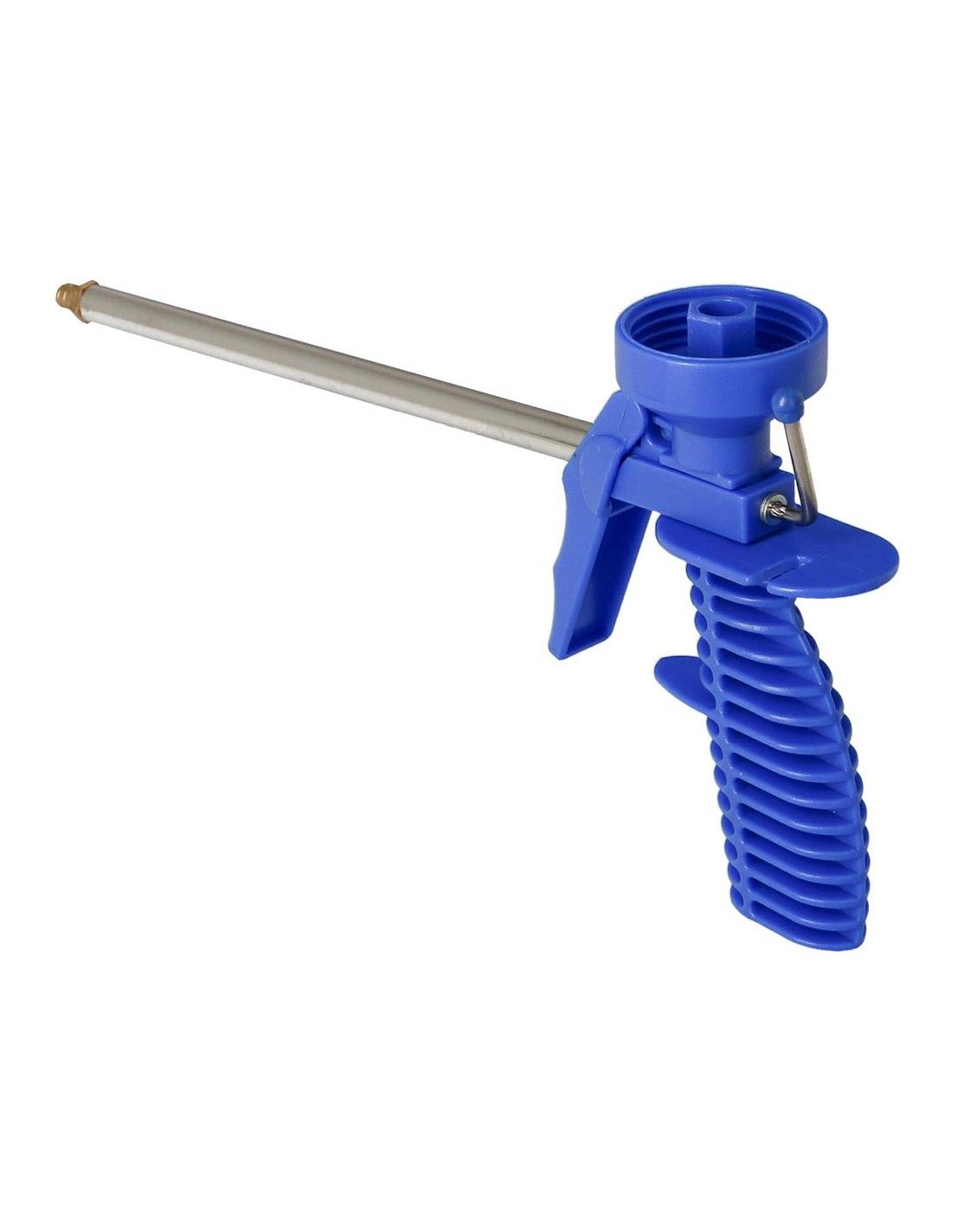 Pistola per schiuma poliuretanica in plastica con tubo zincato