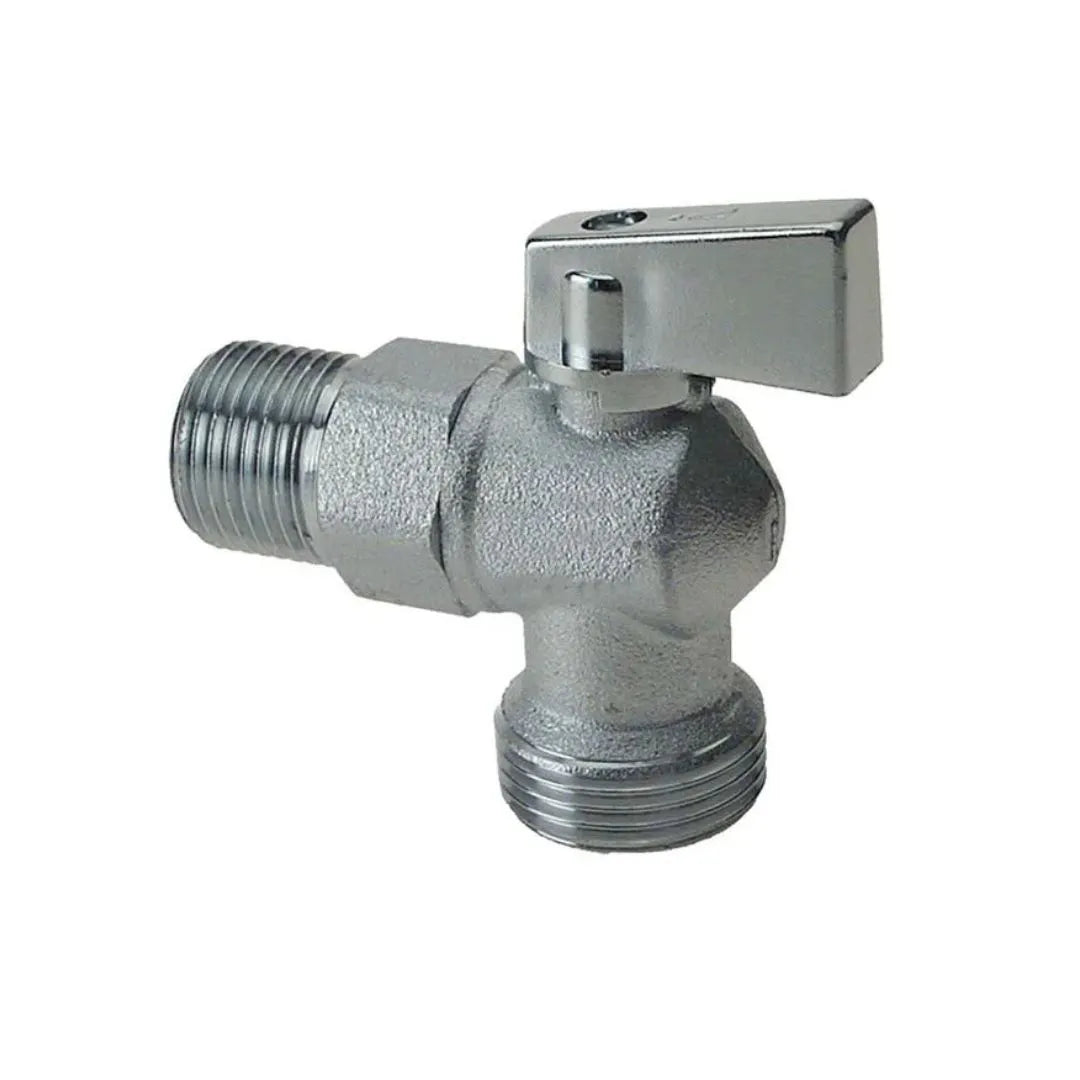 Rubinetto a sfera per lavatrice con leva di controllo