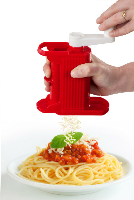 Grattugino dotato di funzione manuale con rullo in acciaio inox