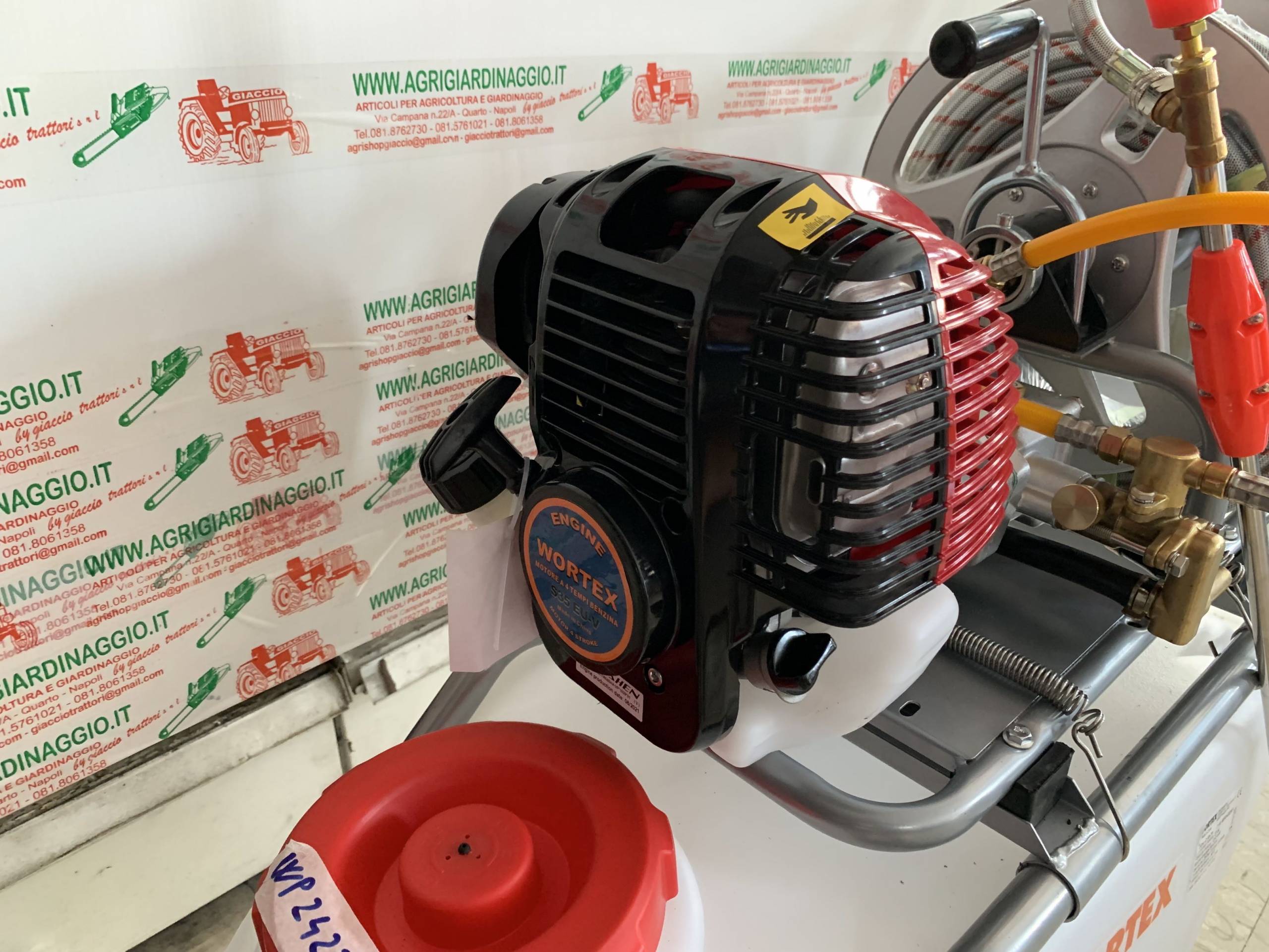 Carriola per irrorazione con motopompa "C50-T2" capacità di 50 litri