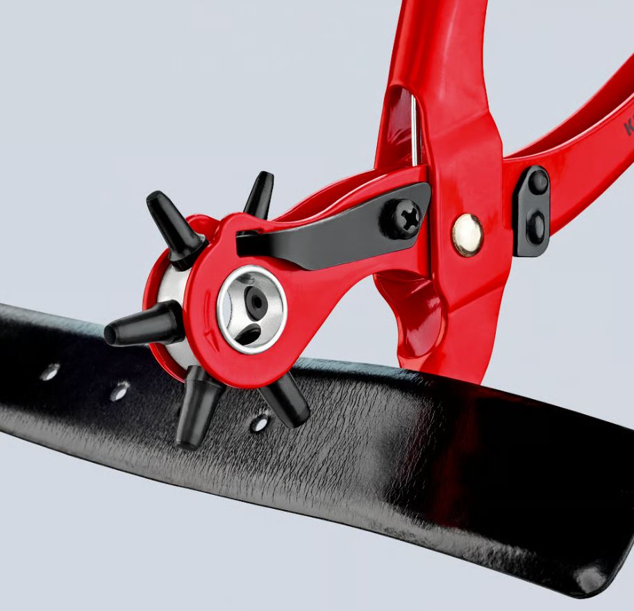 Pinza fustellatrice in acciaio speciale per fori cuoio