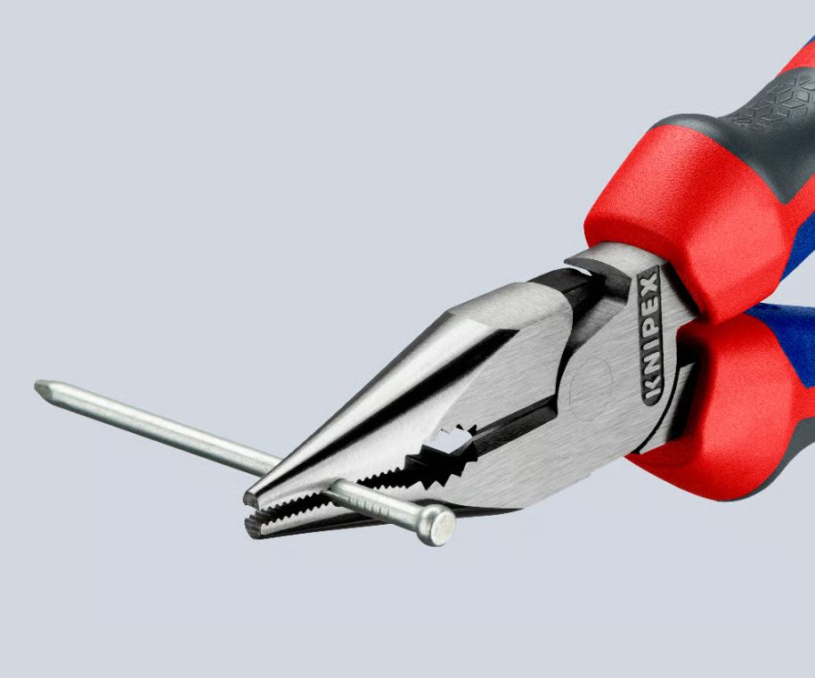 Pinza universale "Knipex" in acciaio con manici rivestiti in materiale bicomponente