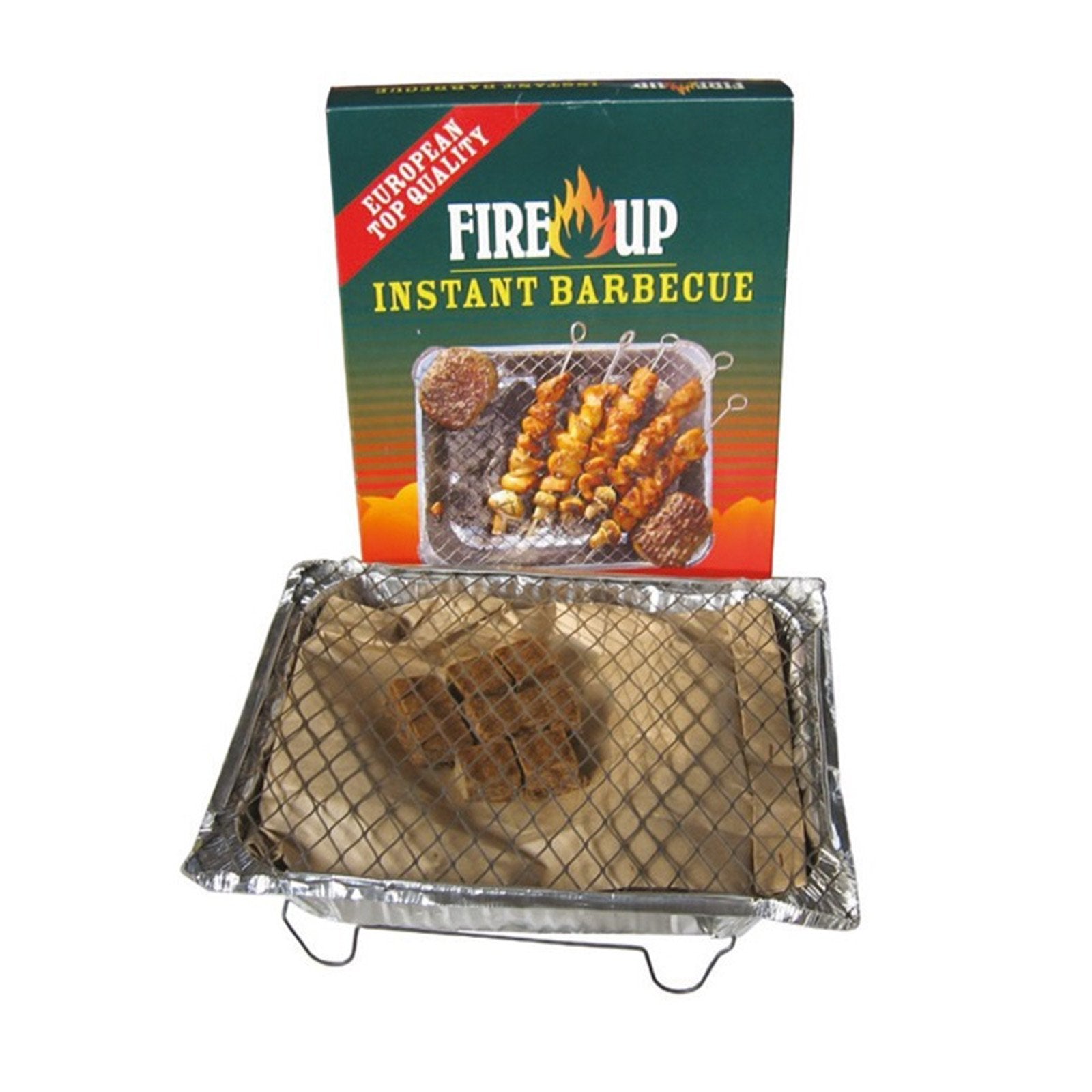 Barbecue monouso con brichetti fornello pronto con accedifuoco 31 x 25 cm